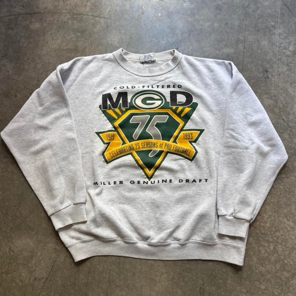 Vintage 90's Green Bay Packers Miller Genuine Draft Size XL